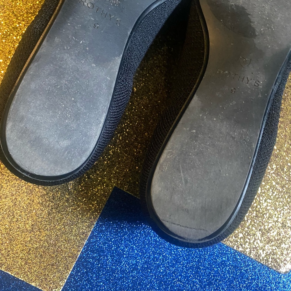 ROTHY’s BLACK FLAT POINTY BALLET Shoes 9W but fits an 8️⃣ COMFY - Picture 6 of 9